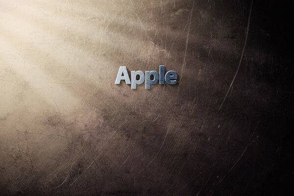 灰色字母的苹果字母