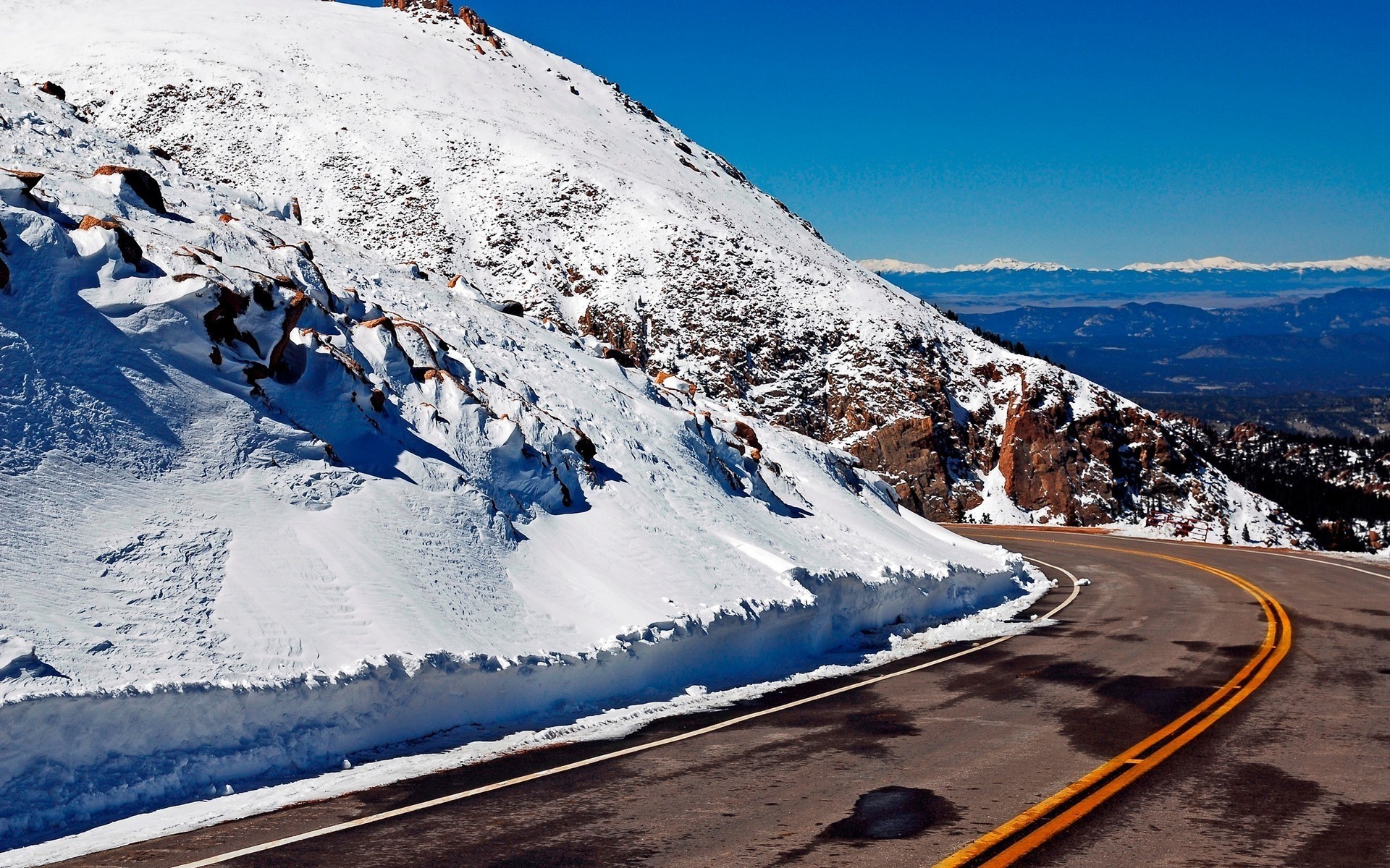 winter snow mountain ice scenic adventure cold travel glacier