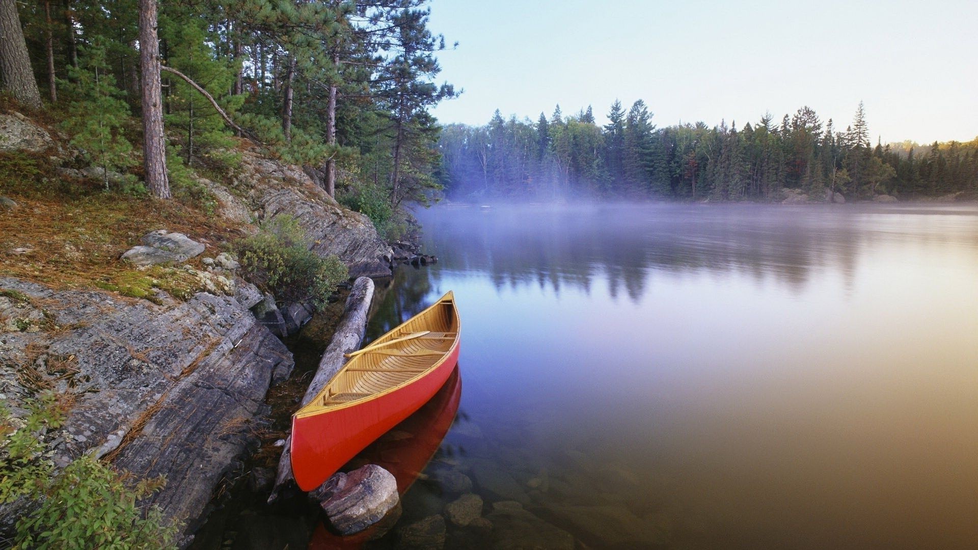 lake water landscape river reflection outdoors daylight wood travel tree nature canoe scenic recreation