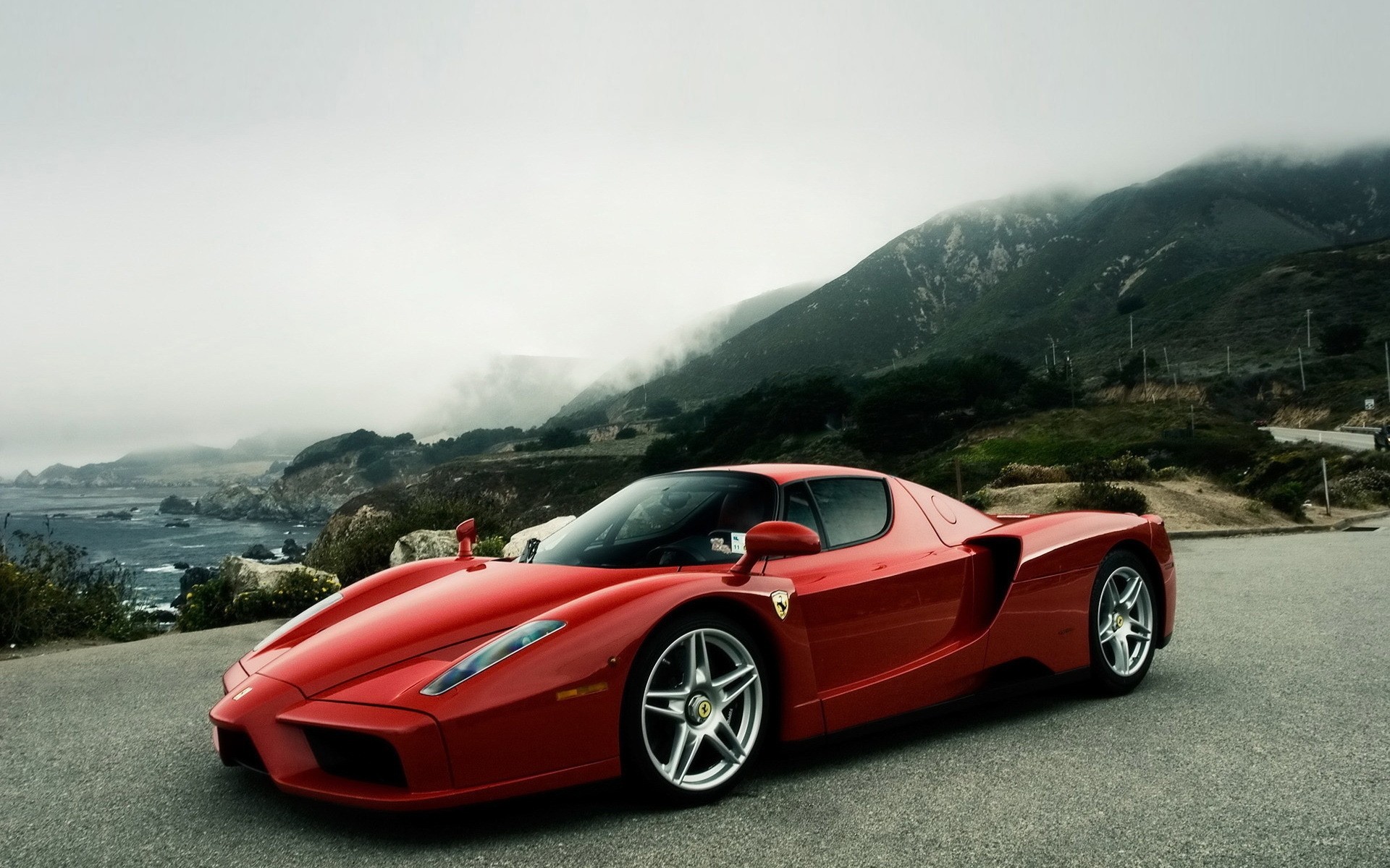 ferrari car vehicle noon hurry ferrari enzo