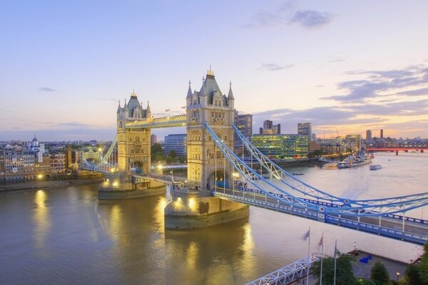 Beautiful bridge over the river