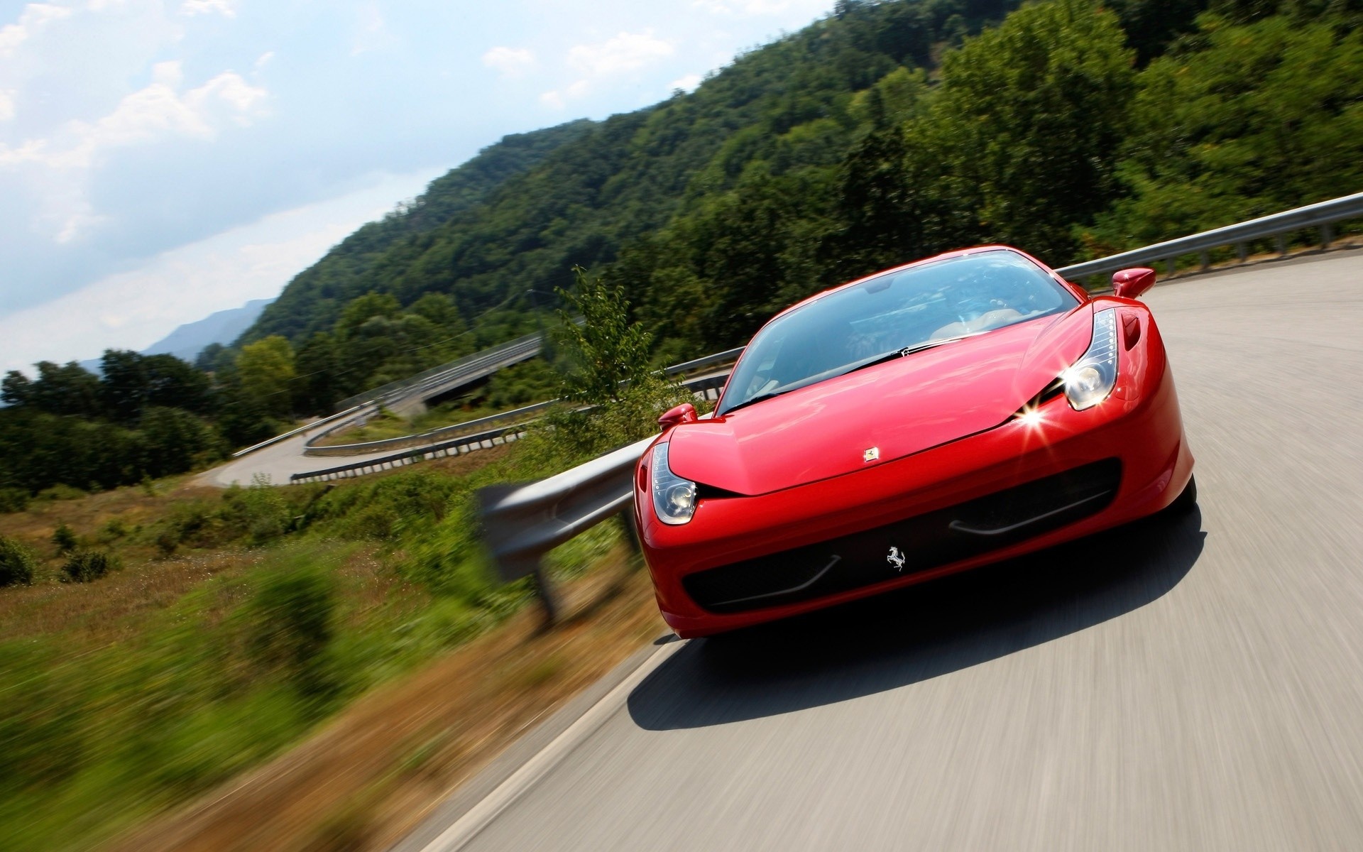 ferrari voiture voiture système de transport asphalte dépêchez-vous rapide route lecteur flou trottoir noir voyage ferrari 458 italia