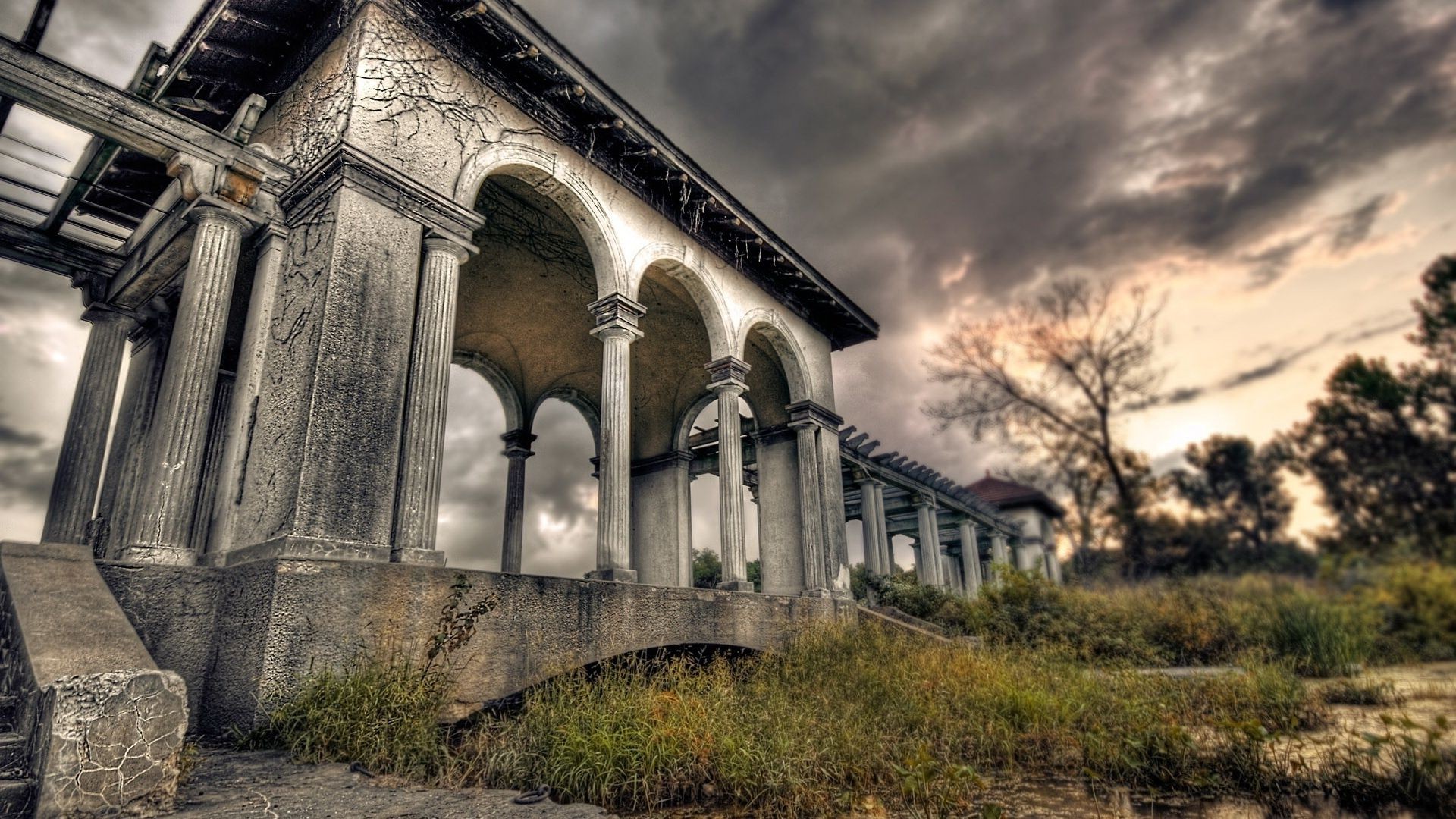 landscapes architecture sky travel building old outdoors ancient column