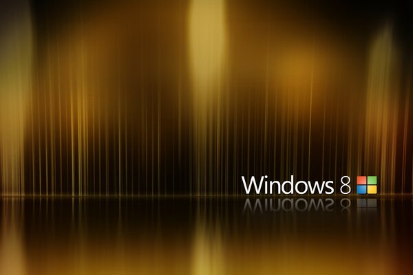 Windows 8 en reflejo de un desenfoque inusual