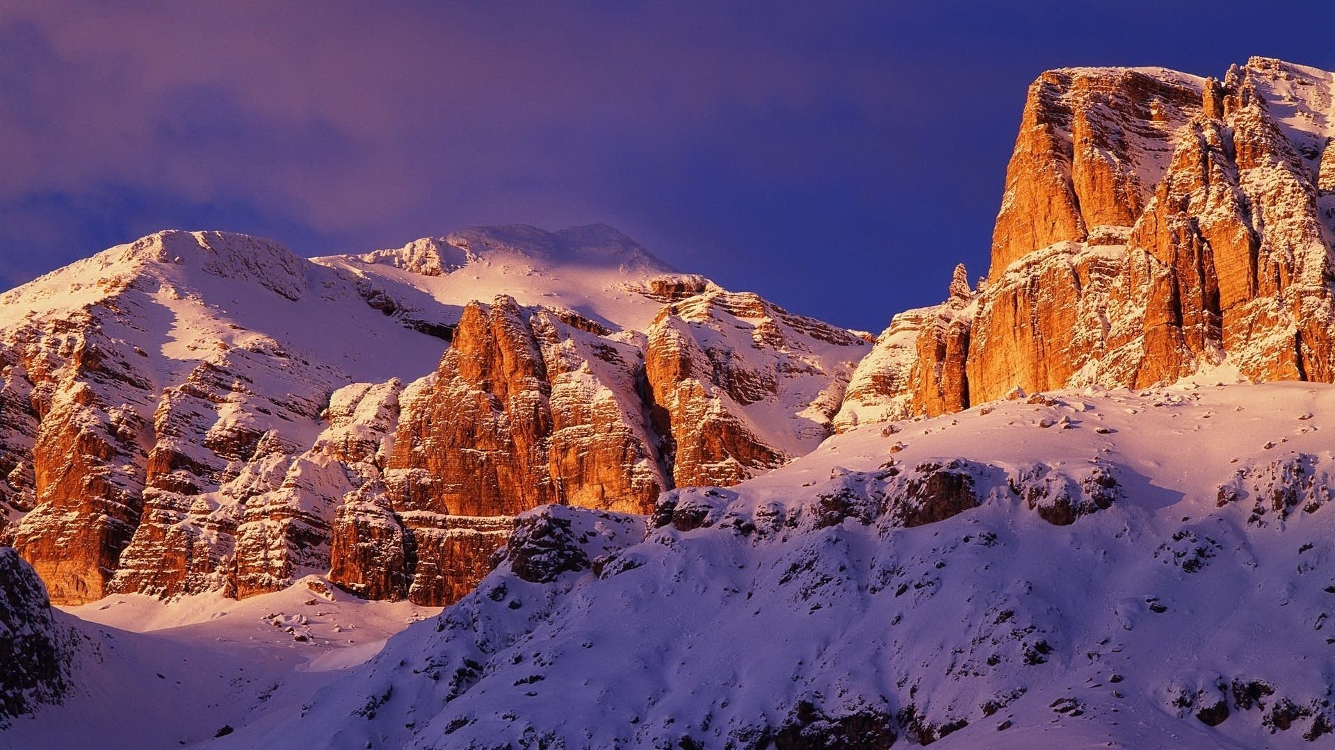 winter snow mountain travel landscape sky scenic outdoors nature sunset rock pinnacle dawn
