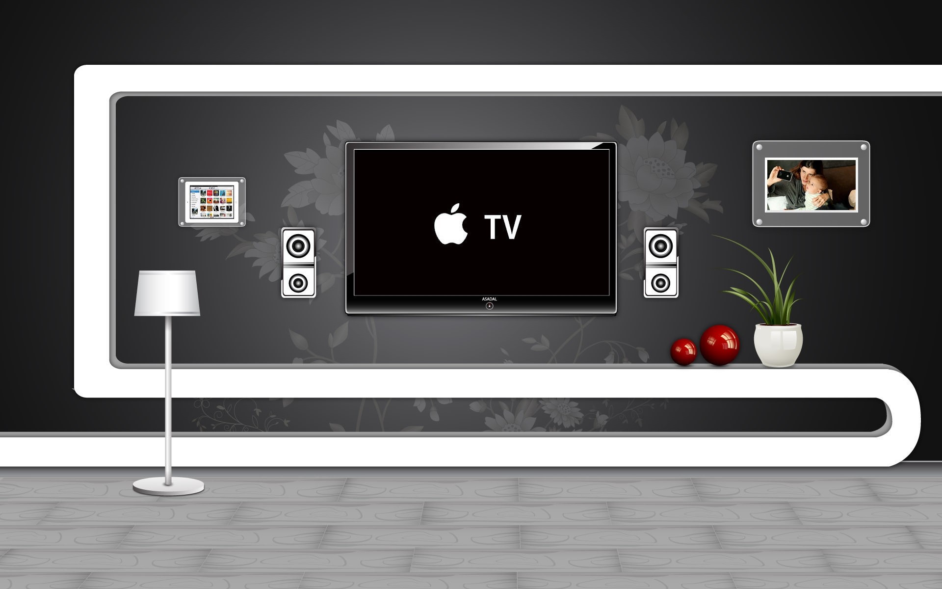 apple screen display business telephone pill technology room living logo aple