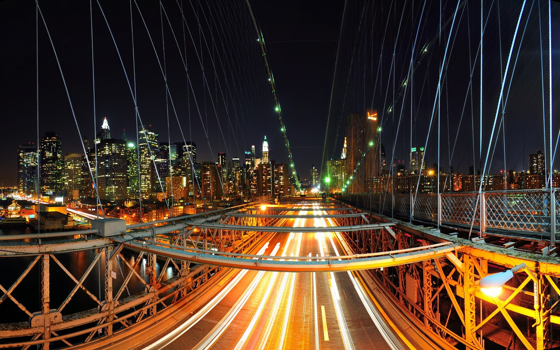 united states blur city bridge traffic transportation system urban motion road downtown travel dusk evening fast light highway building architecture