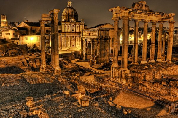 Ruinas antiguas de la ciudad vieja