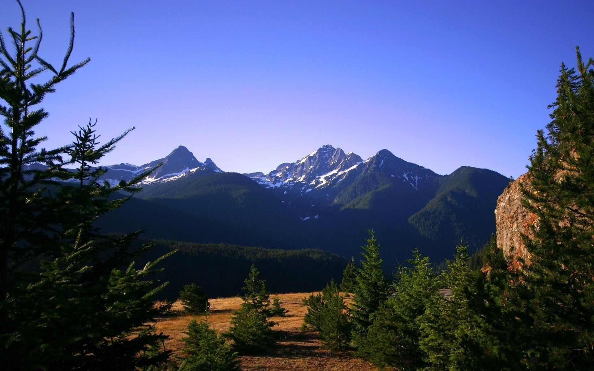 mountains mountain snow outdoors travel nature sky wood landscape conifer tree evergreen