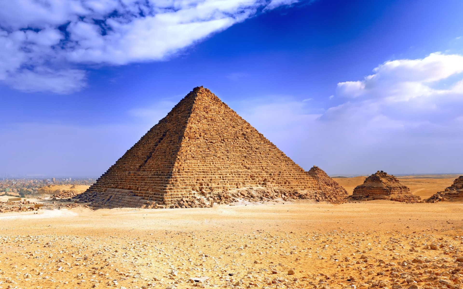 other city sand desert pyramid travel sky dry hot landscape outdoors tourism camel egypt rocks
