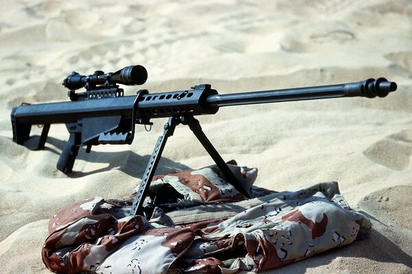 Rifle sniper armas do deserto