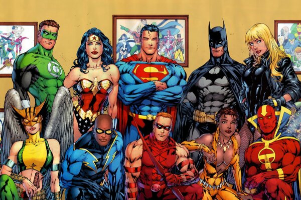 Image of the main characters of comics