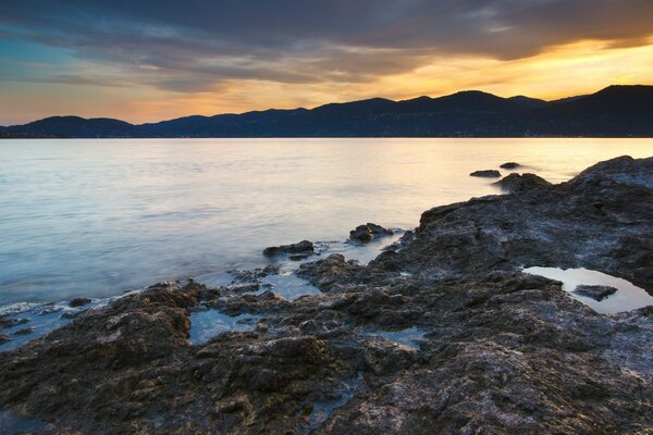 Magnificent mysterious seashore