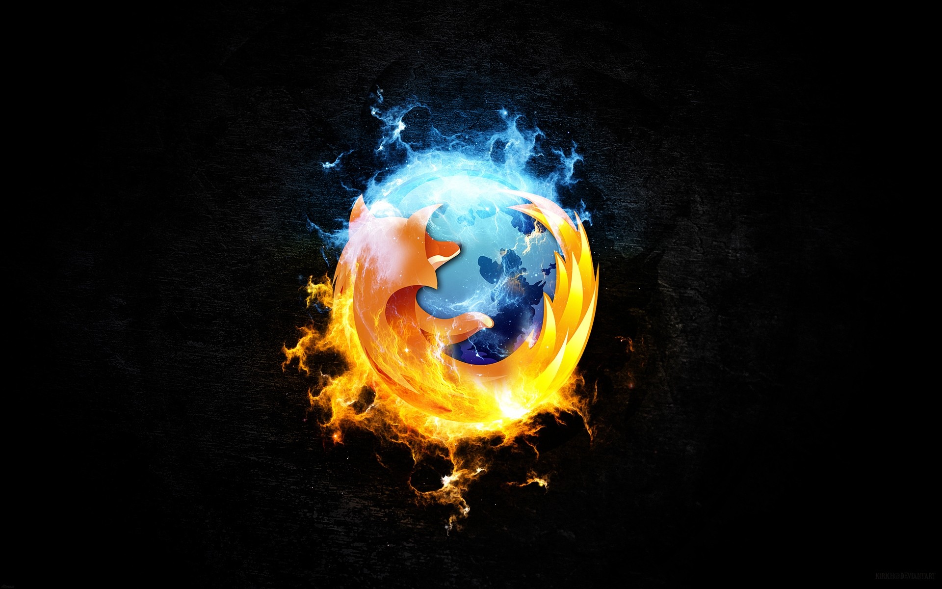 digital technology ball-shaped planet astronomy flame abstract desktop luminescence hot background fire firefox