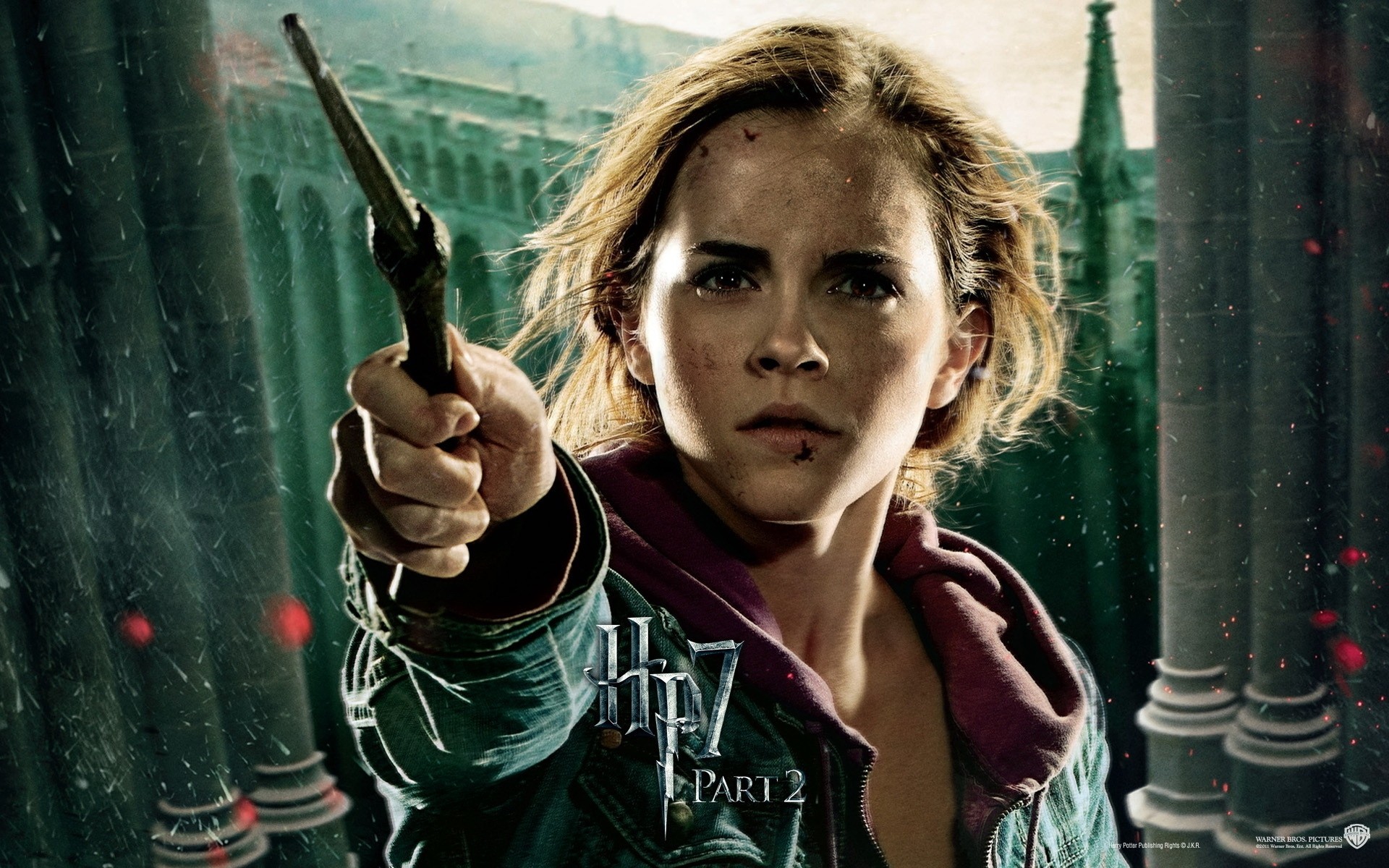 atrizes solteiro adulto homem mulher retrato armas harry potter 7 cena cartaz