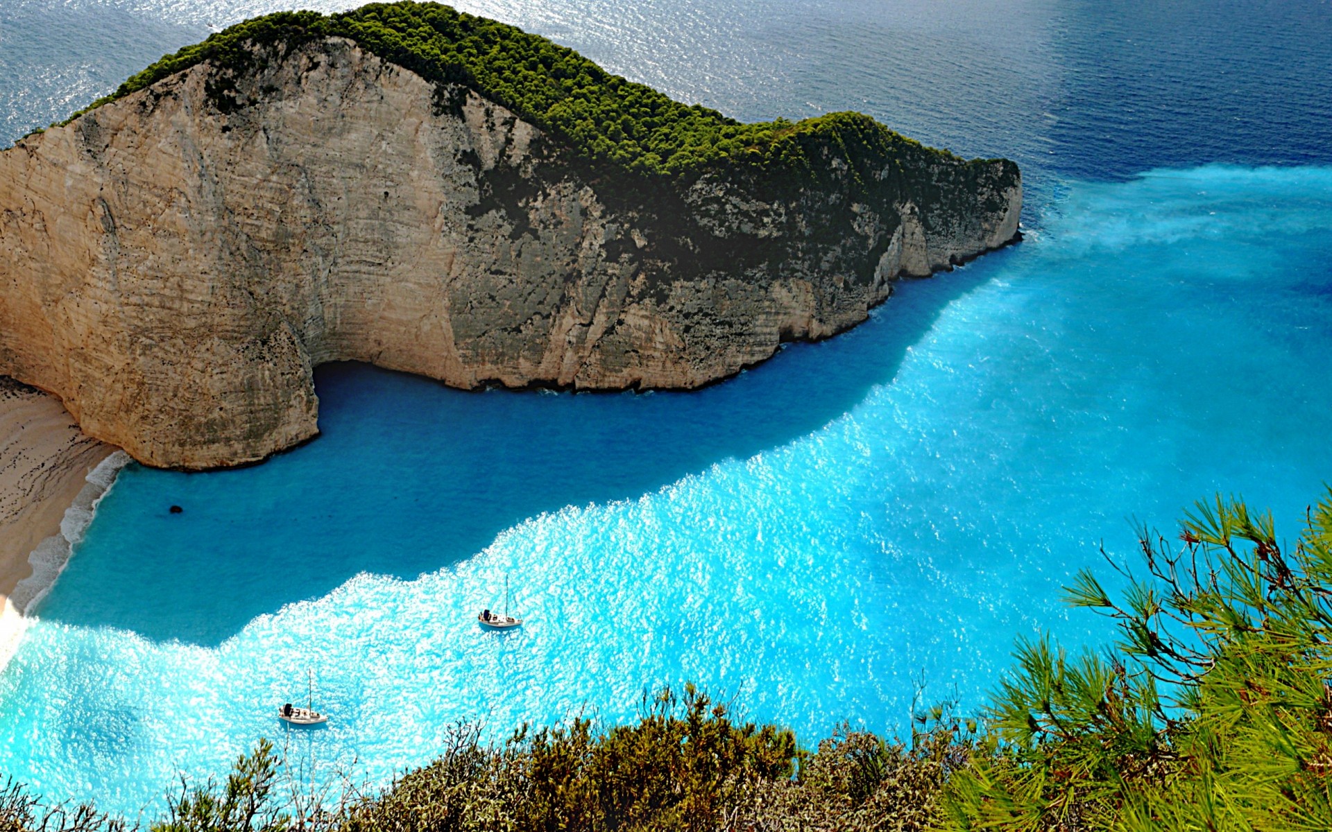 greece water seashore sea travel ocean beach landscape nature island scenic seascape rock vacation turquoise shore sky summer bay sand blue rocks