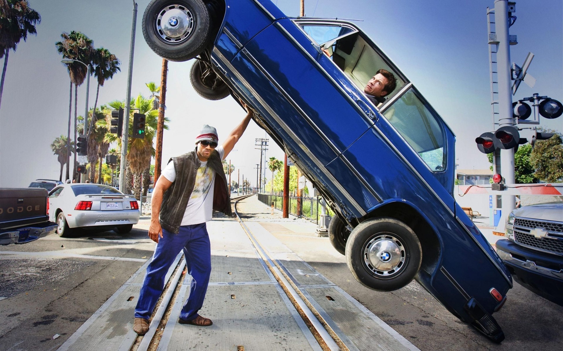 männlich auto auto transportsystem eins straße person straße erwachsener schauspieler männlich berühmt