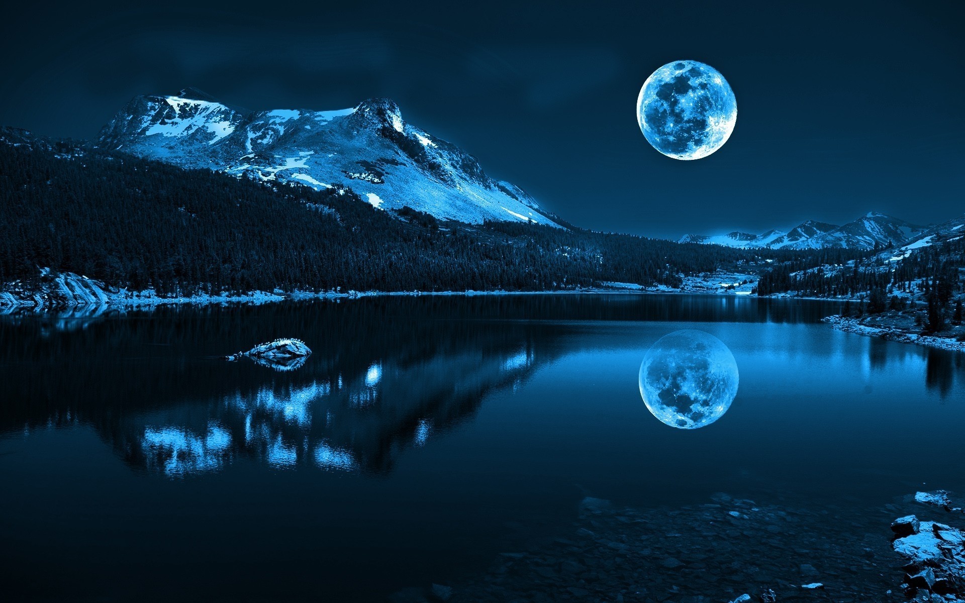 paesaggi luna scienza riflessione viaggi pianeti acqua natura cielo luce paesaggio scuro lago montagna paesaggi