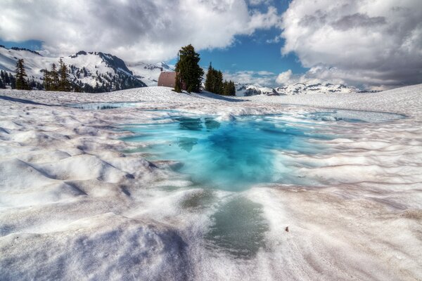 Fabulous nature sky mountains