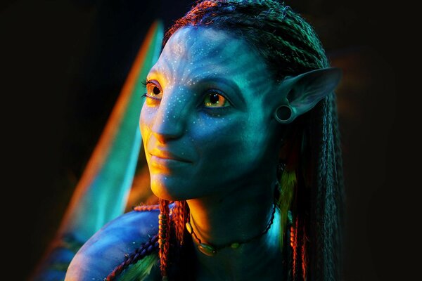 Avatar neytiri navi licht im gesicht aufmerksamkeit Charakter fill