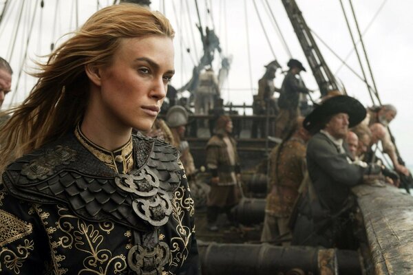 Pirates of the Caribbean keira knightley elizabeth swann ship