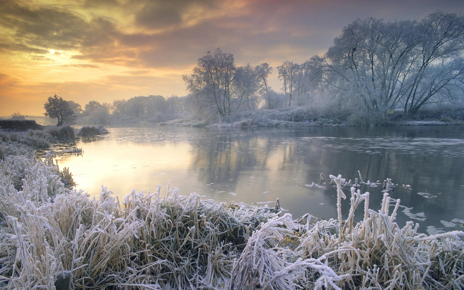 inverno paesaggio natura acqua alba gelo lago bel tempo nebbia tempo all aperto cielo riflessione legno scenico neve legno freddo tramonto