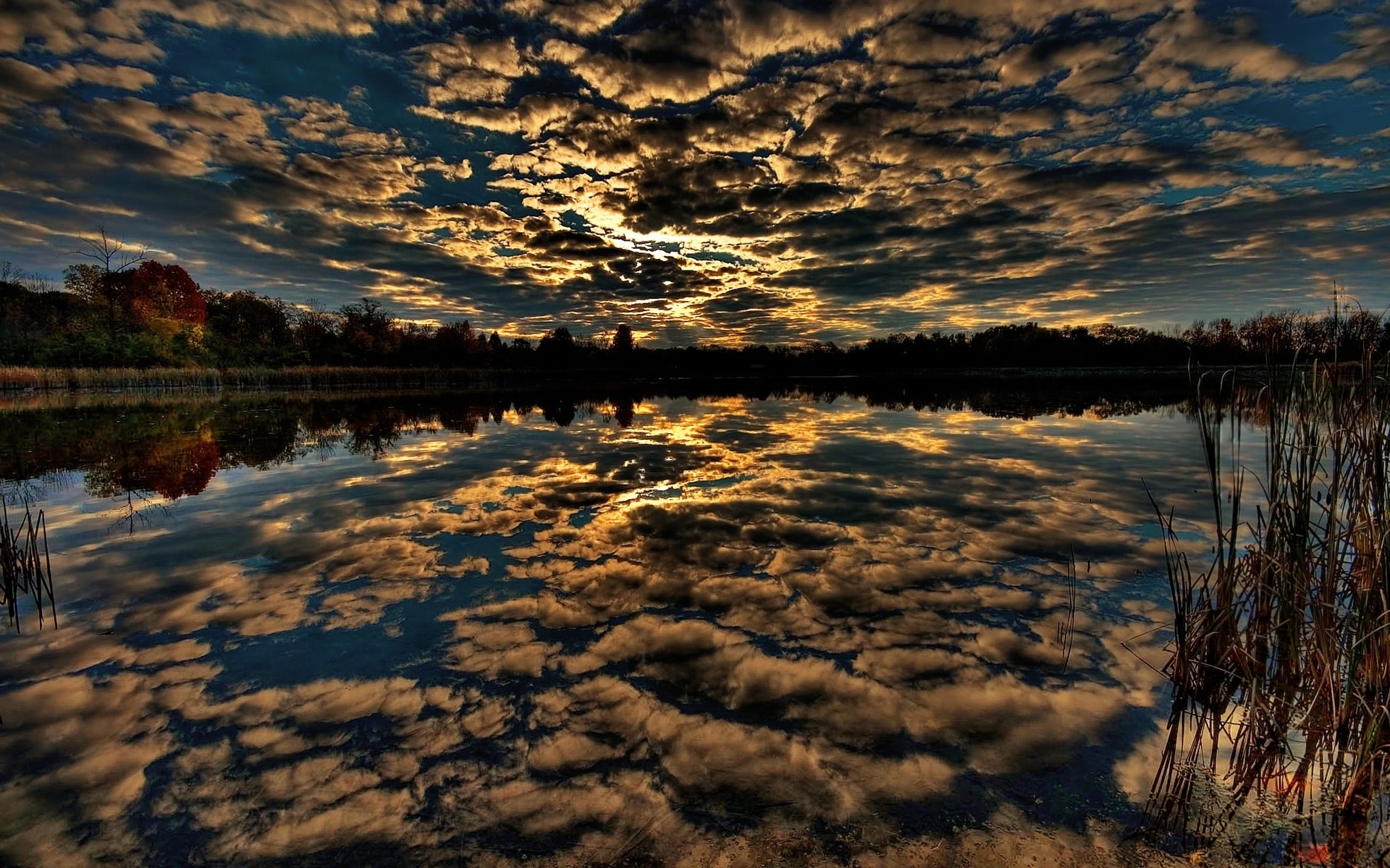 paesaggio riflessione tramonto acqua alba lago paesaggio sera fiume cielo crepuscolo natura sole