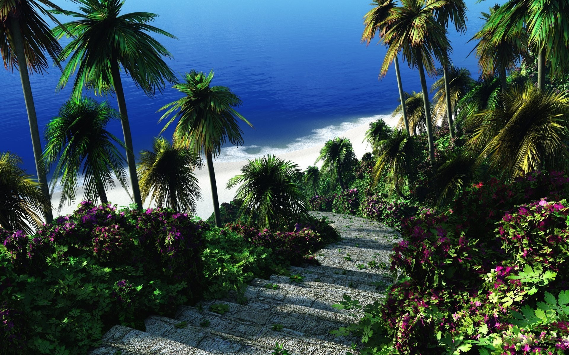 summer palm tropical resort tree beach island coconut paradise vacation exotic seashore travel idyllic sun ocean hotel frond relaxation see stairs landscape nature