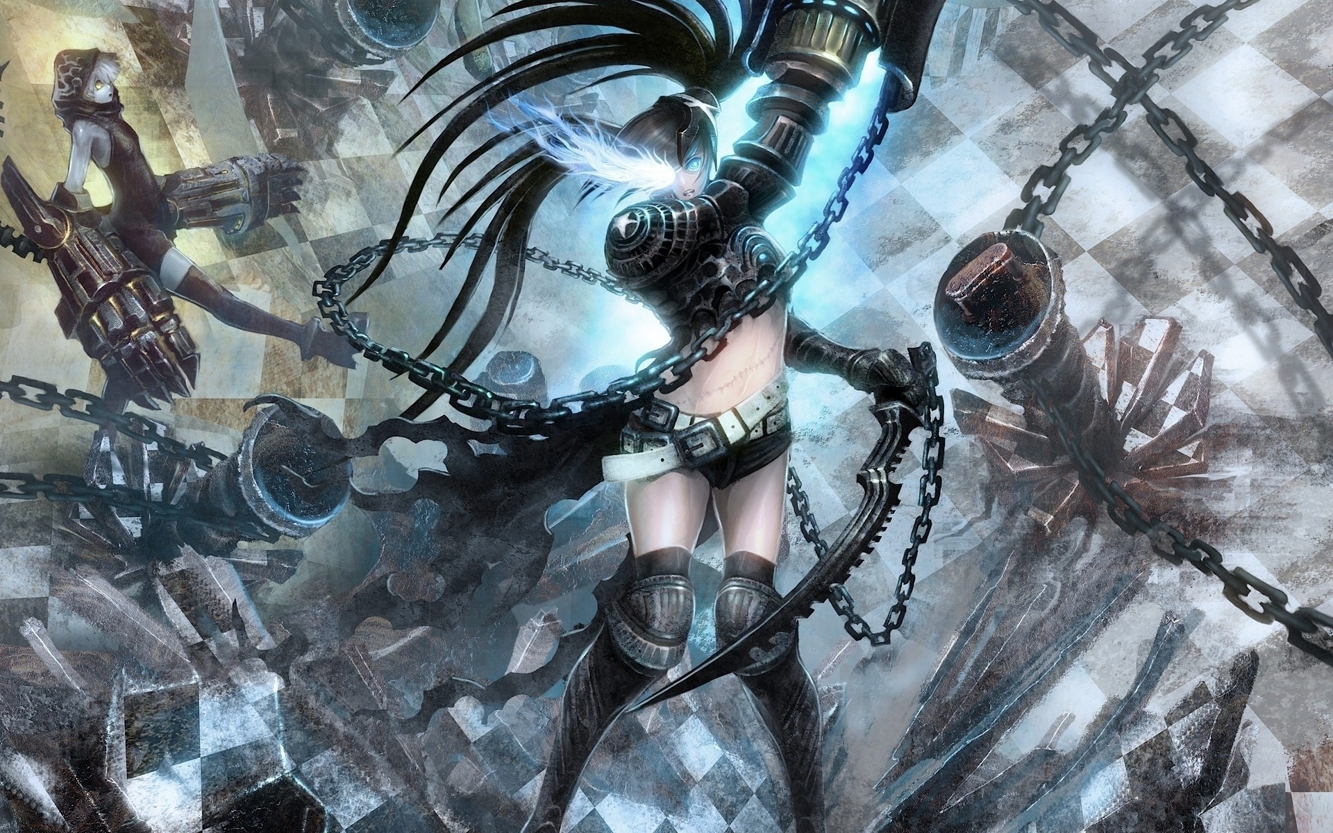 kreskówki sztuka malarstwo black rock shooter anime