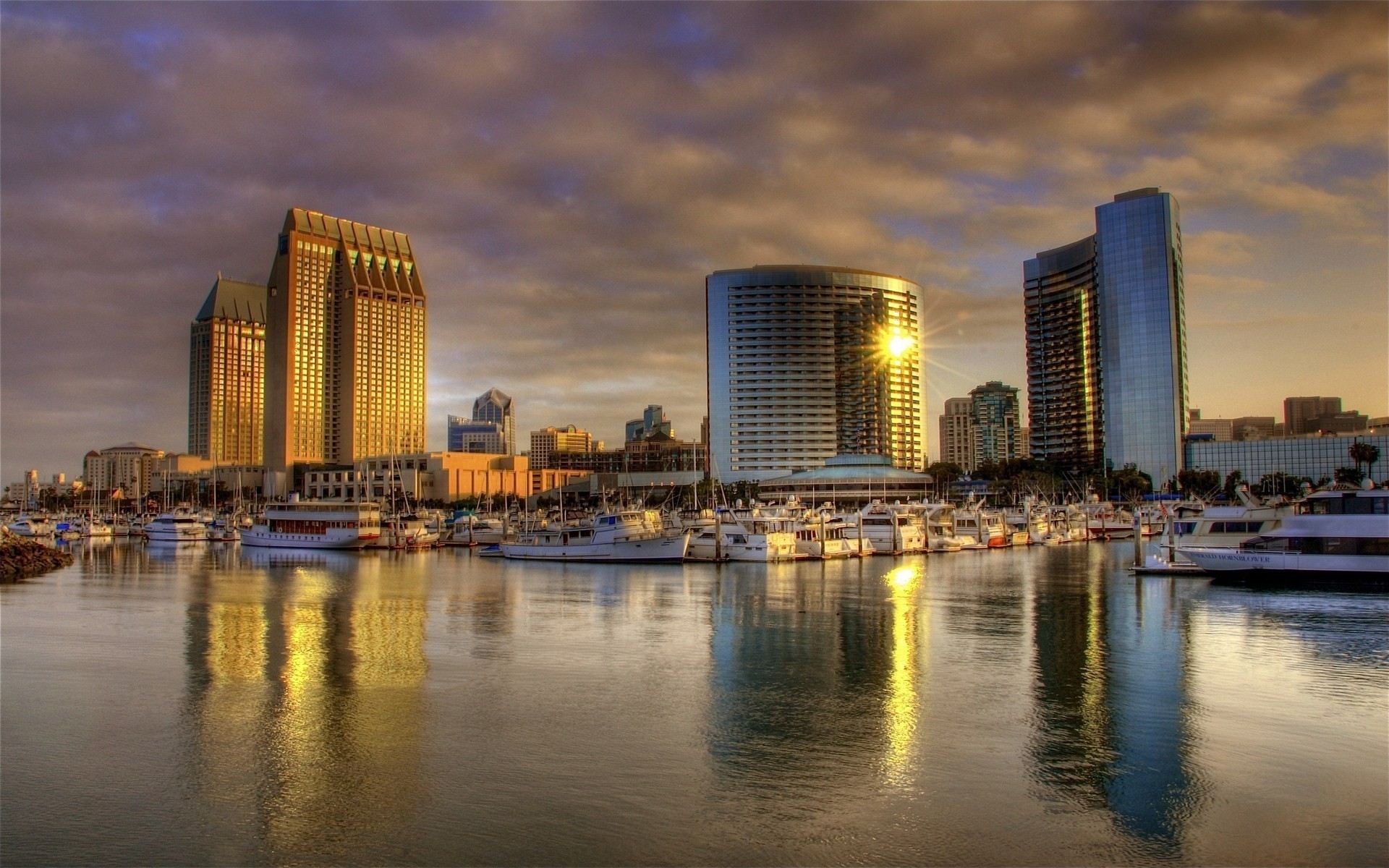 united states city skyline architecture downtown skyscraper cityscape water waterfront building reflection dusk sunset office sky travel finance modern river urban night lights sua usa