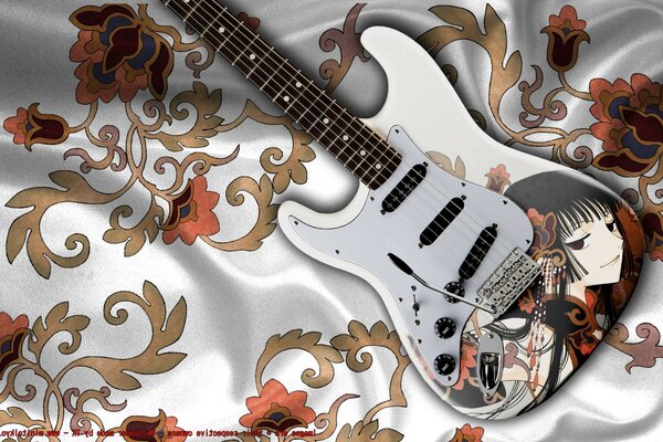 Iihara yuuko xxxholic guitarra elétrica stratocaste