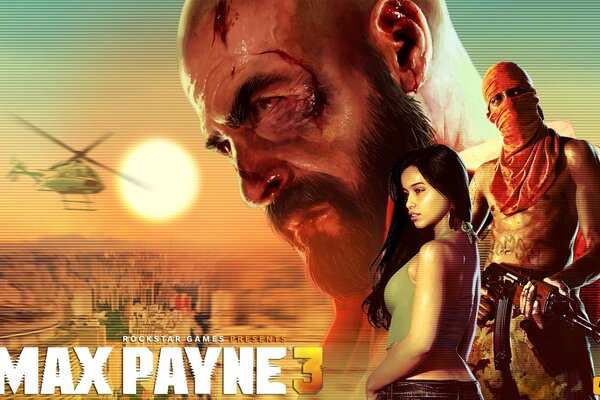 Protetor de tela do jogo Max Payne 3