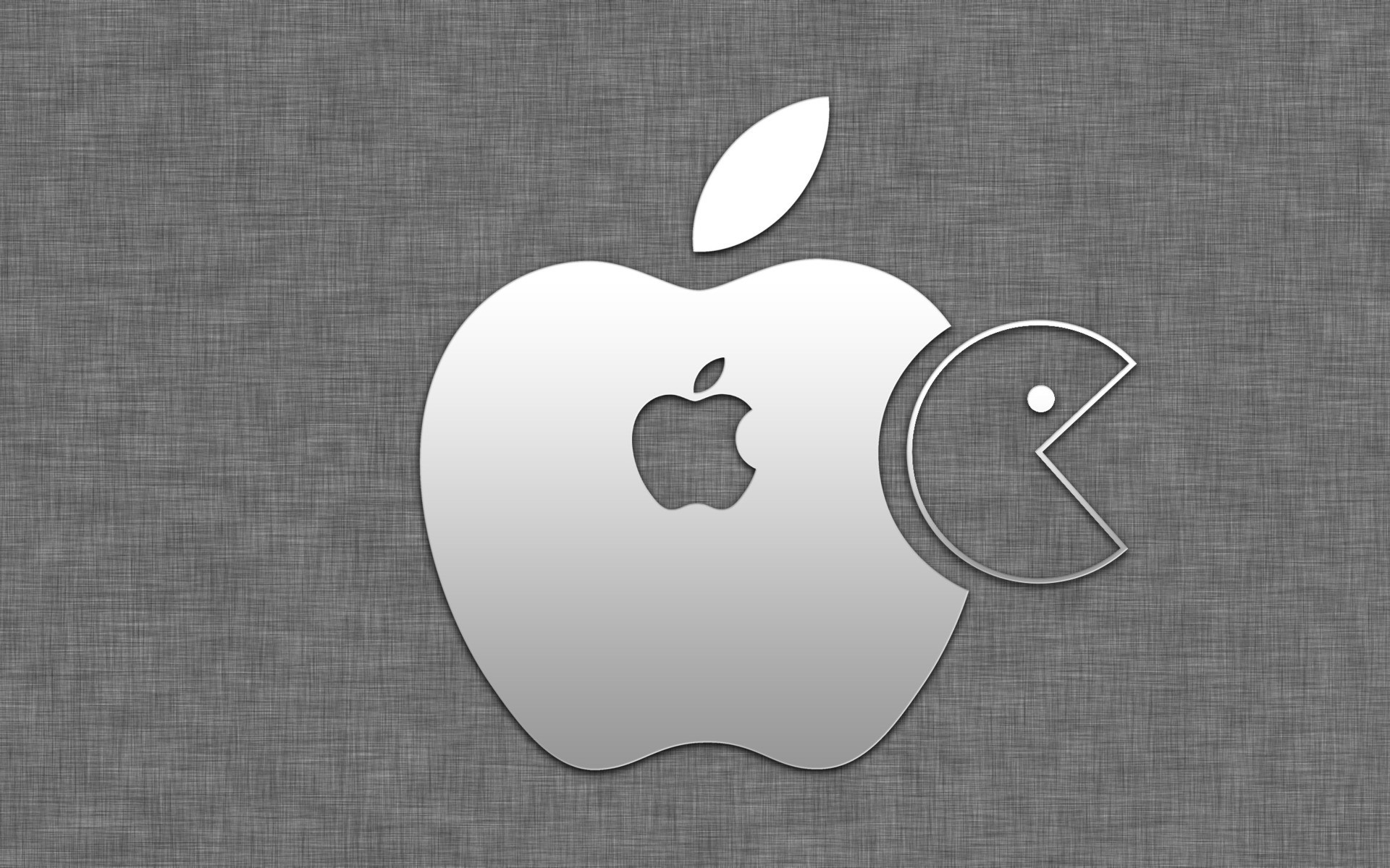 apple bureau porter conception symbole logo apple logo apple gris fond