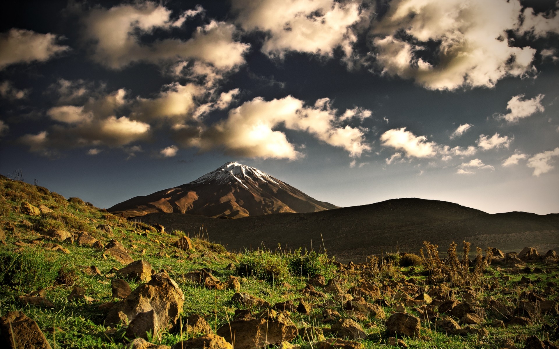 landscapes landscape outdoors mountain travel sunset sky volcano dawn nature damavand