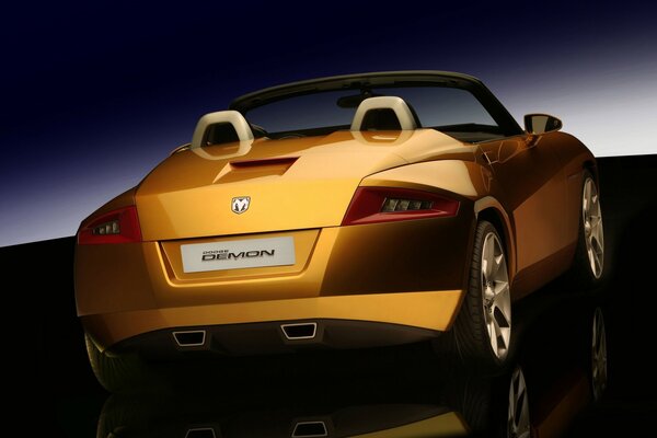 Imagen del coche amarillo dodge