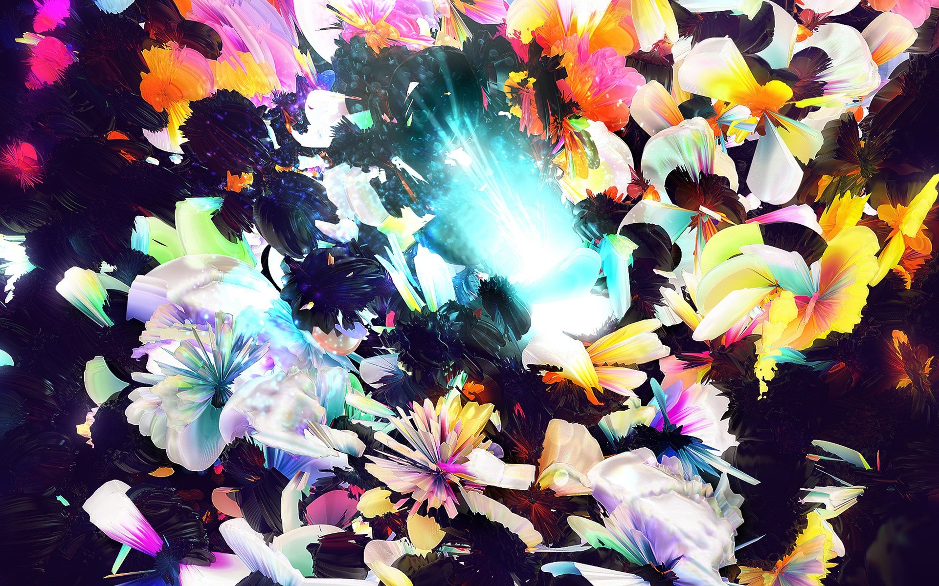 abstração cor arte decoração vívido variegado flor