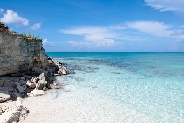 Rocky coast in the tropics