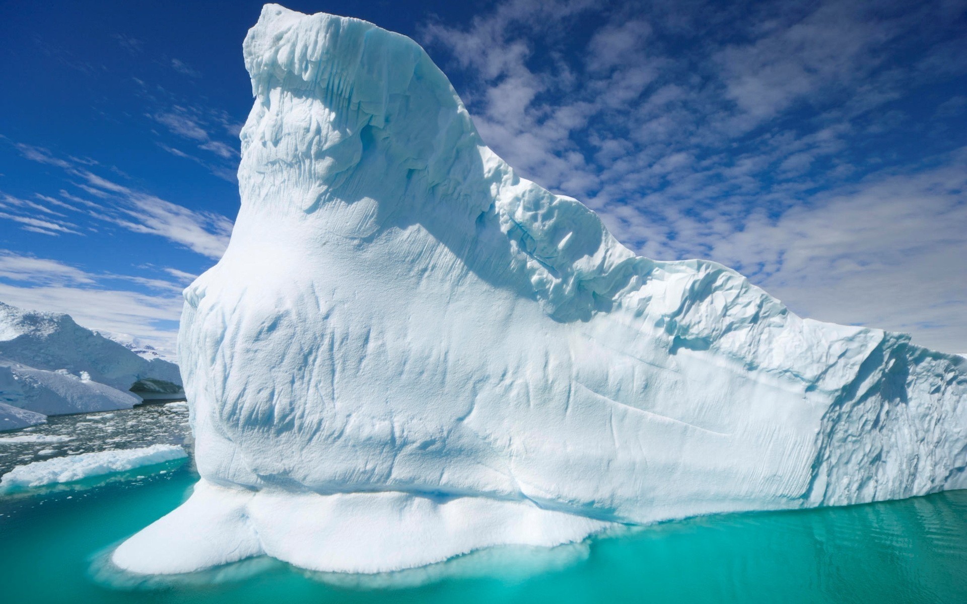 winter ice snow iceberg glacier melting frosty cold water mountain high nature swimming travel adventure frozen antarctic sky landscape view scenery