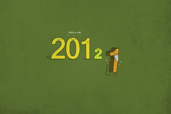 The old 2011 is going away, and the new 2012 is coming