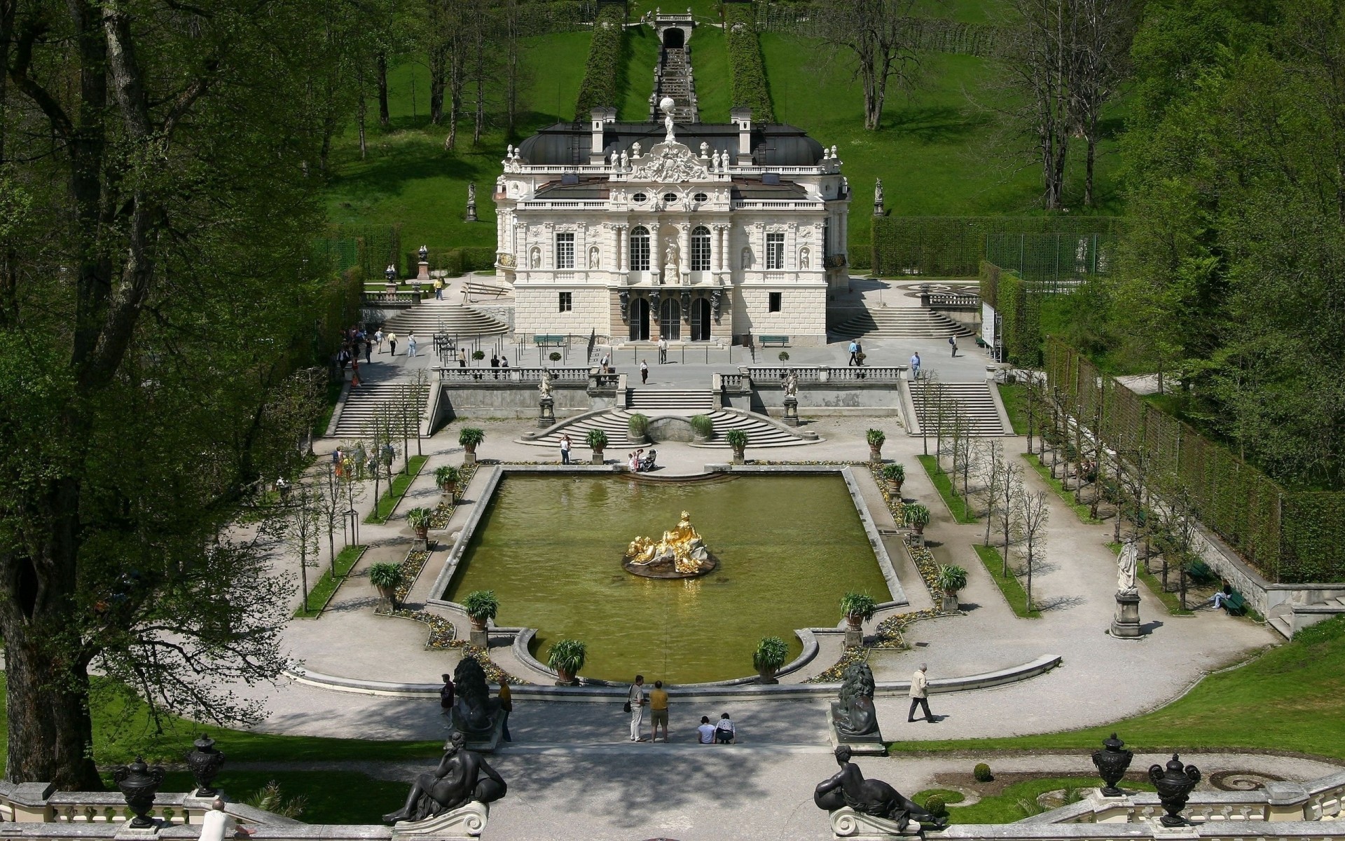 alemania arquitectura viajes hogar agua castillo al aire libre ciudad turismo río castillos fuentes esculturas parque árboles