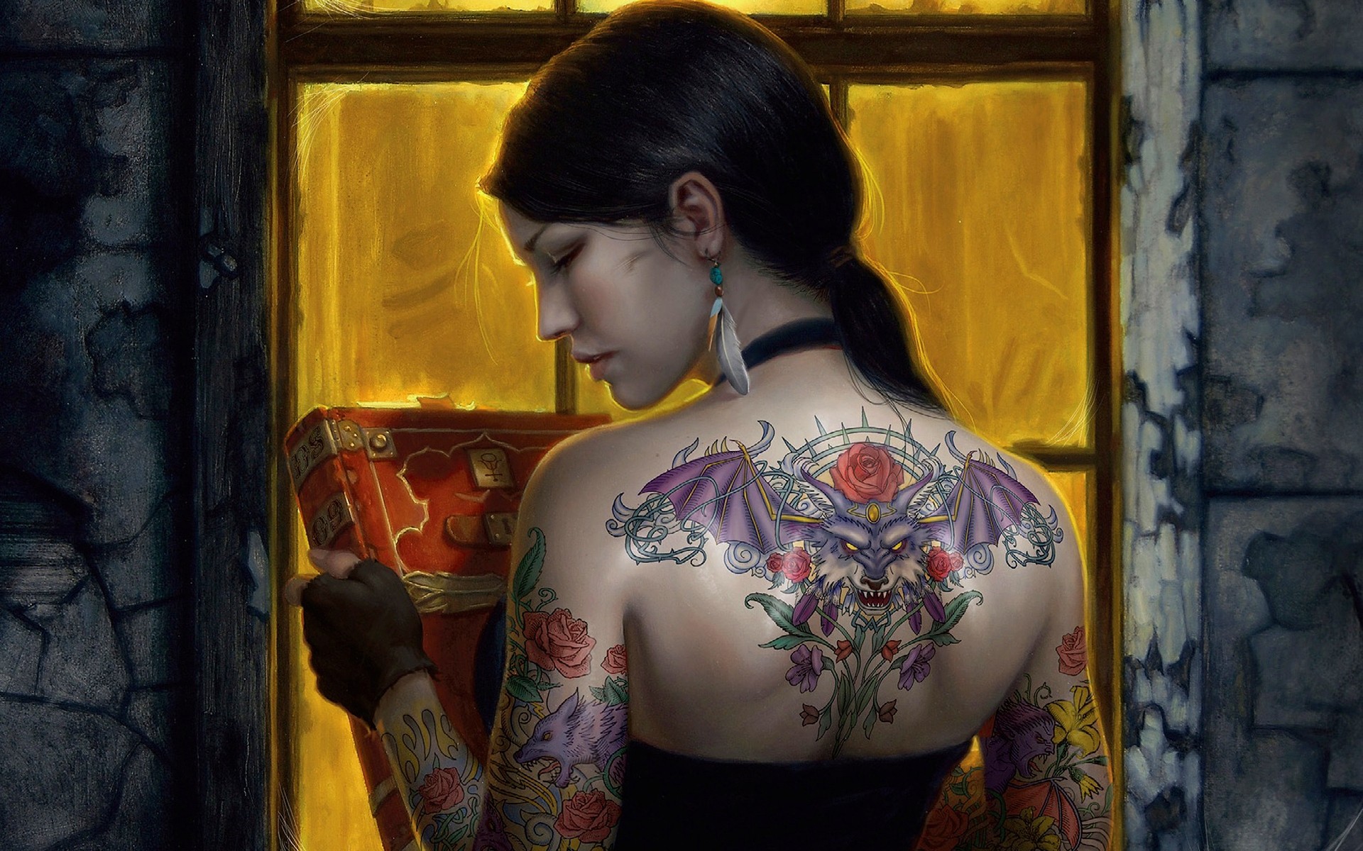 drawings tattoo woman girl street adult portrait one painting art festival color graffiti tattoo wallpaper tatoo