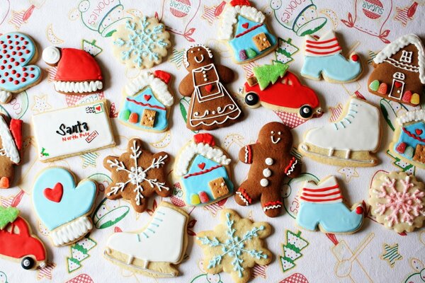 Gifts for the New Year. Gingerbread cookies