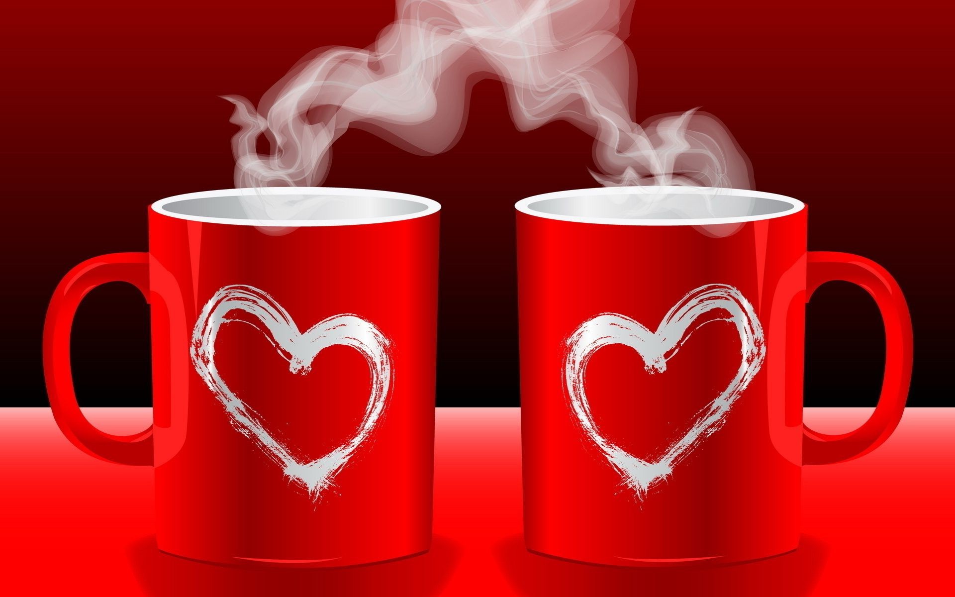 corazones taza beber café taza té espresso caliente cappuccino cafeína desayuno amanecer