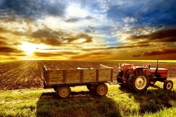 Paisagem no campo rural