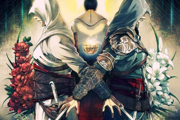 Schöne Illustration für das Spiel Assassins Creed