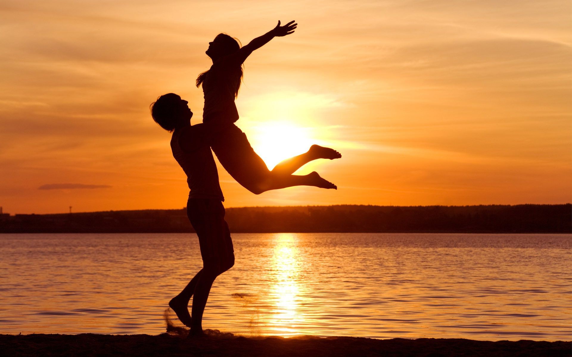 romance pôr do sol água praia sol mar férias amanhecer iluminado oceano silhueta férias