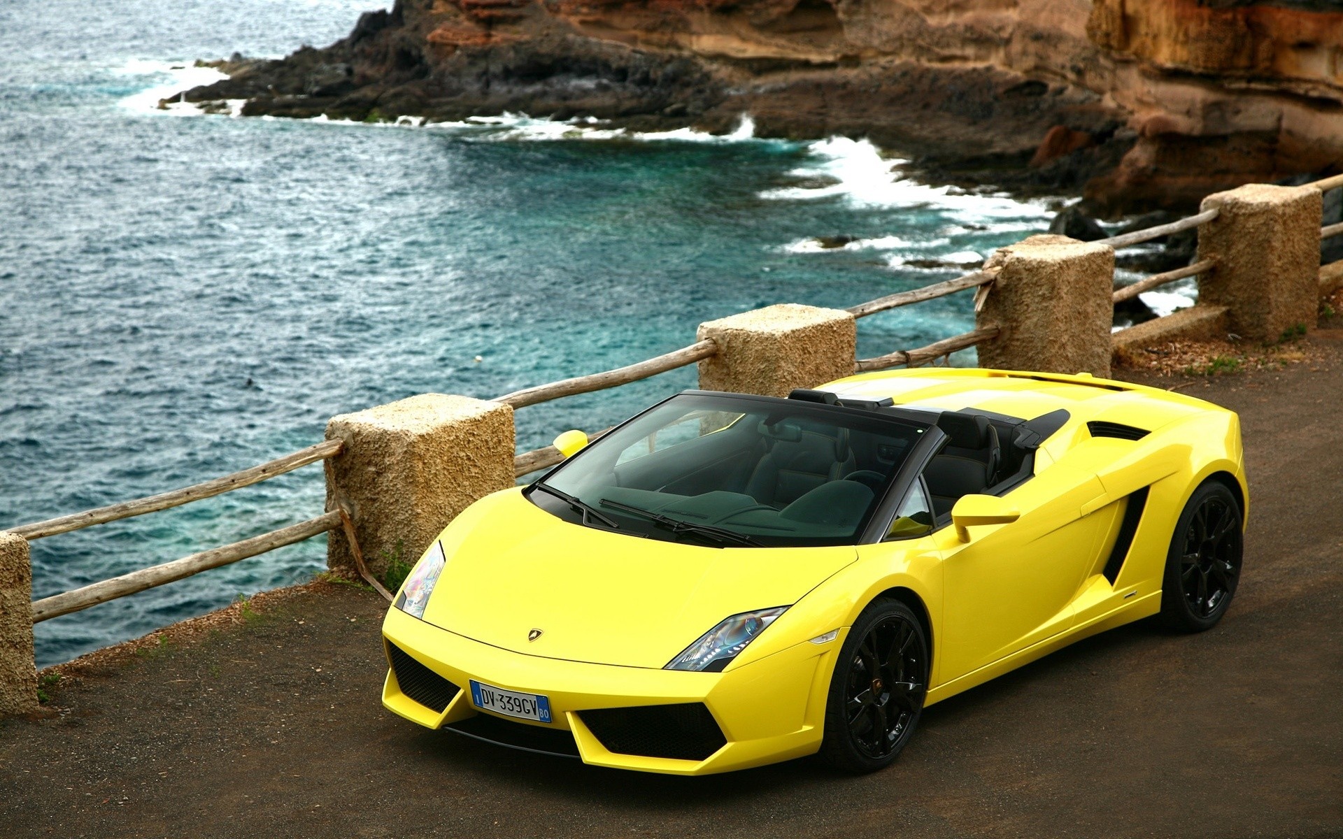 lamborghini voiture voyage eau océan plage mer système de transport mer voiture lamborghini gallardo