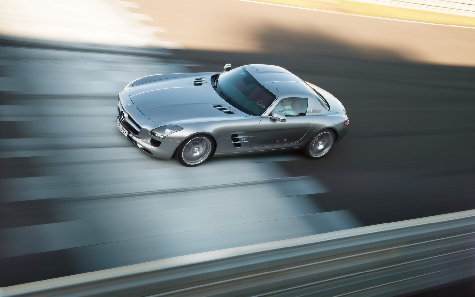 mercedes-benz auto fahrzeug transportsystem unschärfe schnell beeilen sie sich asphalt straße aktion fahren pflaster geschwindigkeit verkehr mercedes-benz sls sls amg