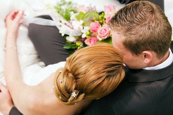 Pareja enamorada que formó una familia