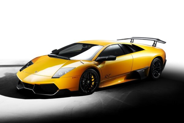 Yellow Fast Lamborghini